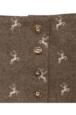 Trachtenmieder Braun Meliert Hirsch 000568 -Modegeschäft 000568 5 1200x1200