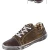 Kinder Trachtensneaker Dunkelbraun Weiß Nepomuk 002343