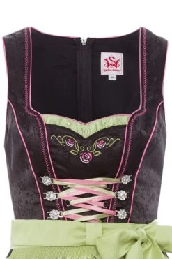 Spieth & Wensky Midi Dirndl 70cm Schwarz-grün Elvira 002790 -Modegeschäft 002790 2 1200x1200
