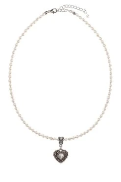 Perlencollier Mit Swarovski-Herzanhänger 005695 -Modegeschäft 005695 creme 2 1200x1200