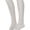 Spitzenkniestrümpfe Weiß 100245
