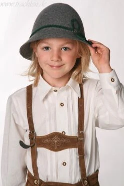 Kinder Trachtenhut Grau 100792