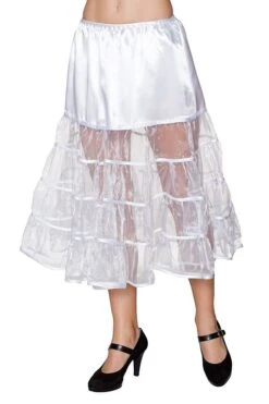 Unterrock Midi 70 Cm Weiß Elfi 101310