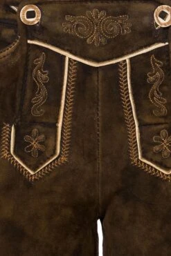 Damen Lederhose Kurz Braun Nena 120060 -Modegeschäft 120060 2 1200x1200