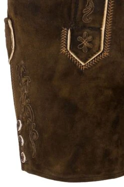 Damen Lederhose Kurz Braun Nena 120060 -Modegeschäft 120060 3 1200x1200