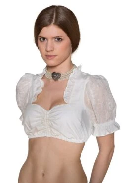 Dirndlbluse Creme Rosi 122315
