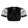 Dirndlbluse Spitze Schwarz 123488