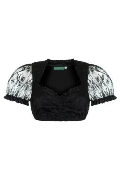 Dirndlbluse Spitze Schwarz 123488