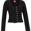 Trachten Strickjacke Schwarz Claudia 124960