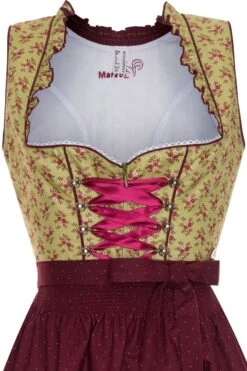 Mini Dirndl 60cm Oliv-rot Antje 130961 -Modegeschäft 130691 354ec3745be7e7 1200x1200