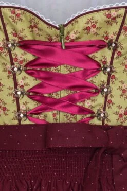 Mini Dirndl 60cm Oliv-rot Antje 130961 -Modegeschäft 130691 454ec37494457b 1200x1200