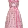 Mini Dirndl 60cm Altrosa-geblümt Agathe 130859