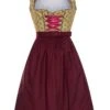 Mini Dirndl 60cm Oliv-rot Antje 130961