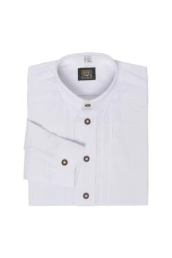 Kinder Trachtenhemd Langarm Weiß 140010