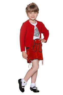 Kinder Trachten Strickjacke Rot 140050 -Modegeschäft 140050 2 1200x1200