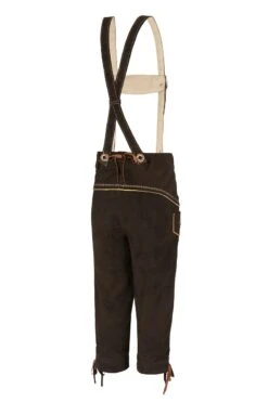 Kinder Lederhose Kniebund Altbraun Gespeckt Michi 140940 -Modegeschäft Kinderlederhose kniebund mit H Tr ger coffee Michi 140940 hinten 1200x1200