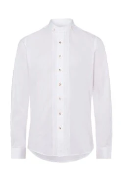 Trachtenhemd Langarm Weiß Leopold Slimfit 111914 -Modegeschäft almsach trachtenhemd langarm weiss slimfit leopold 111914 2 1200x1200