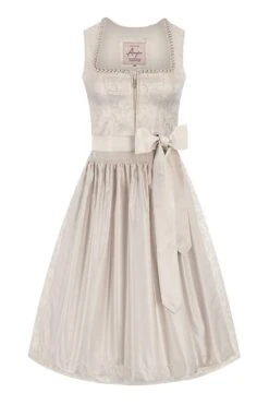 Hochzeitsdirndl Midi 70 Cm Creme Ceana 014208