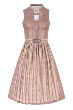 Midi Dirndl 65 Cm Altrosa Beige Denise 010929