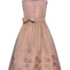 Midi Dirndl 65 Cm Altrosa Taupe Beatrix 009900