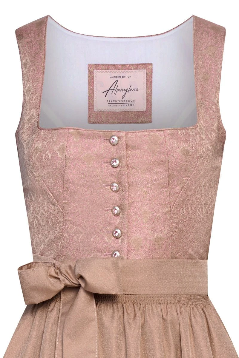 Midi Dirndl 65 Cm Altrosa Taupe Beatrix 009900 3 Midi Dirndl 65 Cm Altrosa Taupe Beatrix 009900 – Bild 3