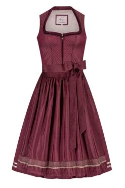 Midi Dirndl 65 Cm Bordeaux Raphaela 010441