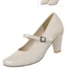 Andrea Conti Pumps Champagner Mit Riemchen Clara 003869