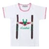 Kinder Trachtenshirt Weiß Dunkelbraun Lausbub 004089