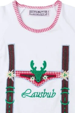 Kinder Trachtenshirt Weiß Dunkelbraun Lausbub 004089 -Modegeschäft anouk et emile kinder trachtenshirt weiss dunkelbraun lausbub 004089 3 1200x1200 1