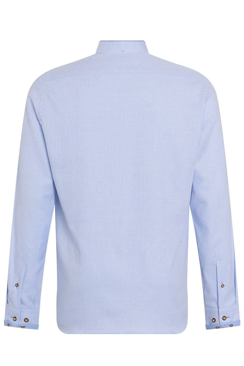 Trachtenhemd Langarm Blau Gemustert Vinzent 011581 4 Trachtenhemd Langarm Blau Gemustert Vinzent 011581 – Bild 4