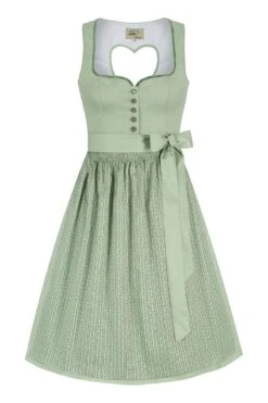 Midi Dirndl 65 Cm Salbei Gemustert Antonia 014656
