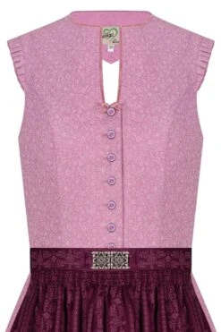 Midi Dirndl 65cm Altrosa Beere Gemustert Melina 009203 - Limitiert -Modegeschäft artmanns herzl midi dirndl altrosa beere gemustert melina b 009203 3 1200x1200