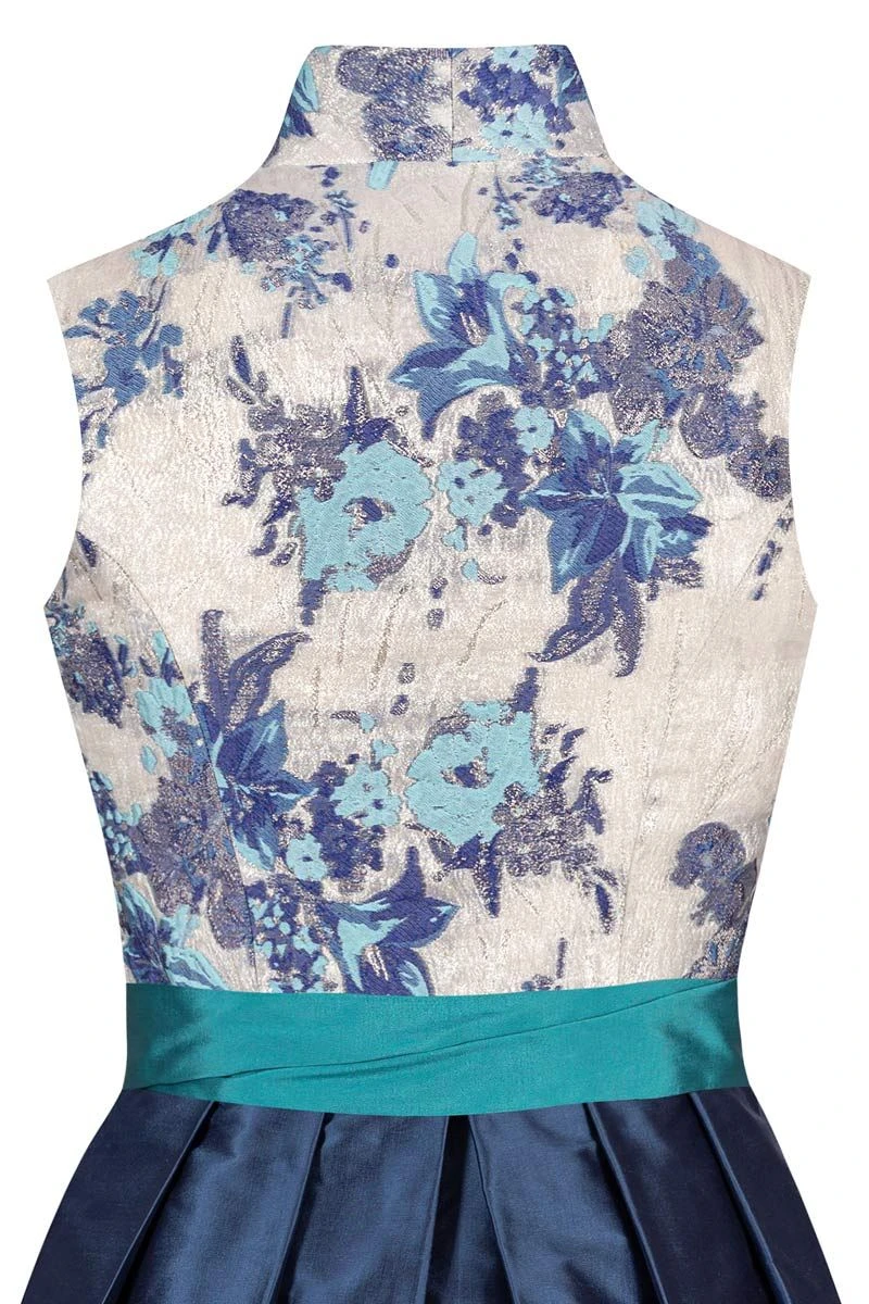 Midi Dirndl 65 Cm Creme Blau Zauberelfe 012138 4 Midi Dirndl 65 Cm Creme Blau Zauberelfe 012138 – Bild 4