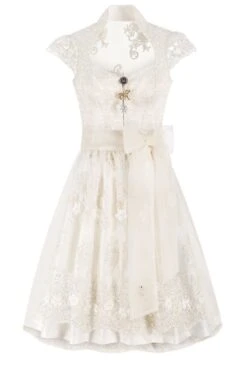Hochzeitsdirndl Midi 70 Cm Creme Rebecca 016418