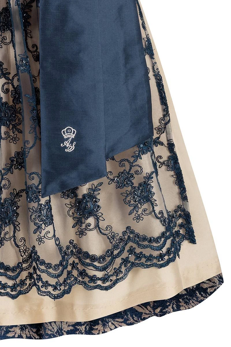 Midi Dirndl 70 Cm Dunkelblau Gold Elisa 016391 5 Midi Dirndl 70 Cm Dunkelblau Gold Elisa 016391 – Bild 5