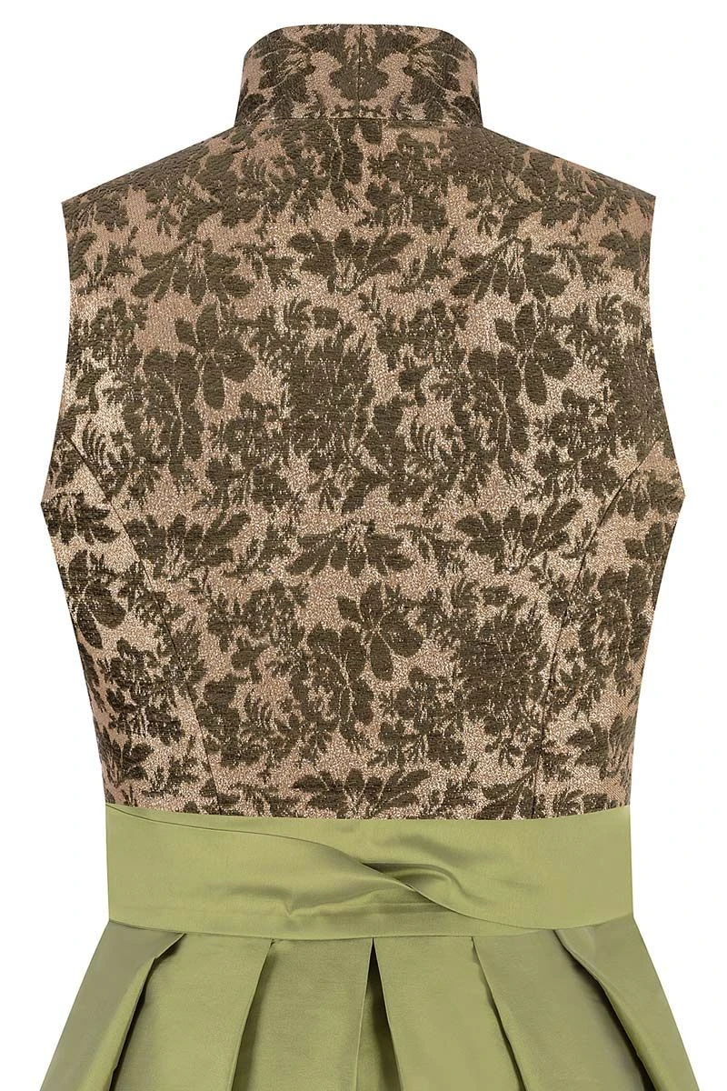 Midi Dirndl 70 Cm Gold Grün Esther 016390 4 Midi Dirndl 70 Cm Gold Grün Esther 016390 – Bild 4