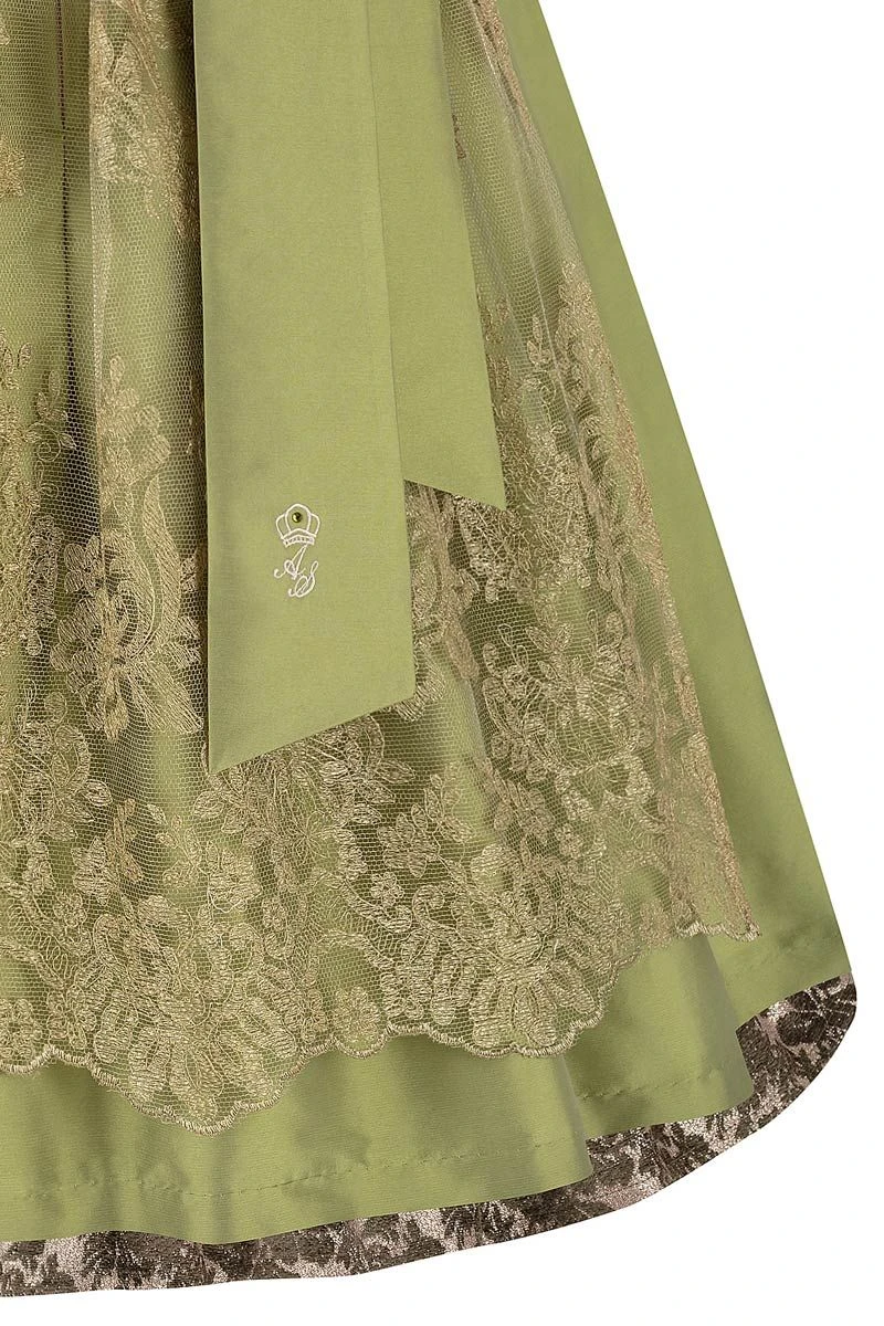 Midi Dirndl 70 Cm Gold Grün Esther 016390 5 Midi Dirndl 70 Cm Gold Grün Esther 016390 – Bild 5