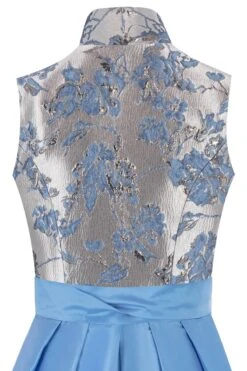 Midi Dirndl 70 Cm Silber Hellblau Caroline 016387 -Modegeschäft astrid soell midi dirndl 70cm silber hellblau caroline 016387 4 1200x1200