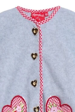 Kinder Trachtenjacke Hellgrau Rot 011405 -Modegeschäft bondi kidswear kinder trachtenjacke hellgrau rot 011405 2 1200x1200 1