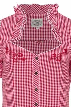 Trachtenbluse Kurzarm Rot Kariert Mit Carmenärmeln 005372 6 Trachtenbluse Kurzarm Rot Kariert Mit Carmenärmeln 005372 -Modegeschäft country lady trachtenbluse kurzarm rot kariert mit carmenaermeln 005372 3 1200x1200
