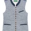 Trachtenweste Hellblau Gemustert 005008#X4691 BLAUH