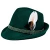 Damen Trachtenhut Tannengrün Mit Feder 130110
