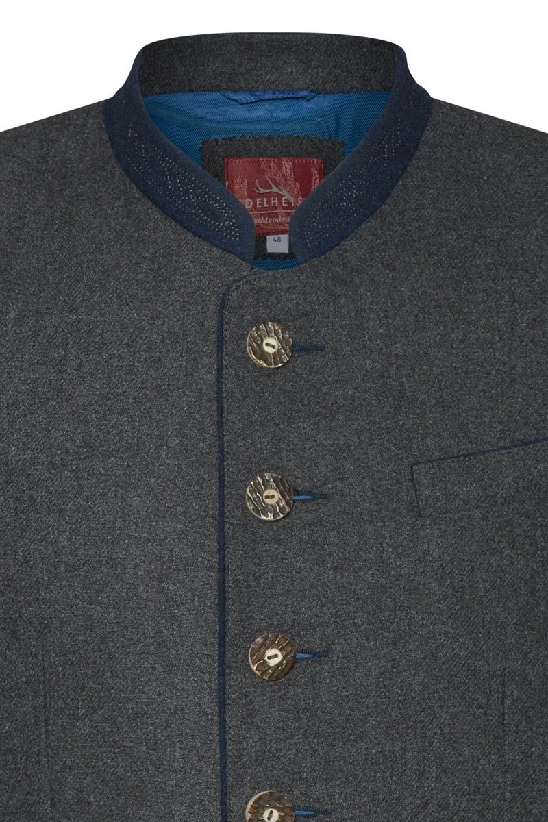 Lodenjacke Grau Blau Hans 009816 2 Lodenjacke Grau Blau Hans 009816 – Bild 2