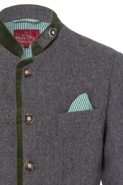 Lodenjacke Grau Grün Inkl. Einstecktuch 004564 -Modegeschäft edelheiss lodenjacke grau gruen inkl einstecktuch 004564 3 1200x1200