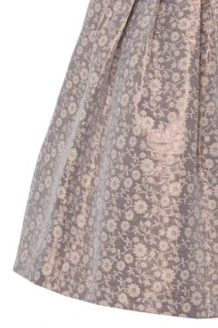 Mini Dirndl 60cm Taupe Beige Geblümt Jana 005446 -Modegeschäft edelheiss midi dirndl 65er taupe beige gebluemt jana 005446 6 1200x1200