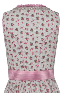 Mini Dirndl 60cm Grau Geblümt Rosa Karo Kalina 005623 -Modegeschäft edelheiss mini dirndl 60er grau gebluemt rosa karo kalina 005623 4 1200x1200
