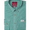 Trachtenhemd Langarm Dunkelgrün Kariert Robby 005117