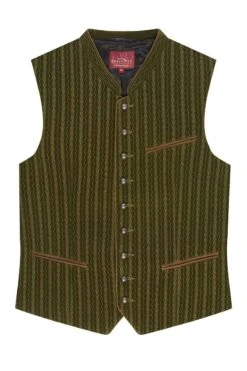 Trachtenweste Oliv Samt Logan 007721