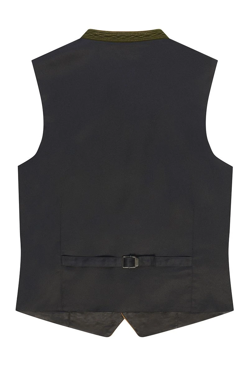 Trachtenweste Oliv Samt Logan 007721 3 Trachtenweste Oliv Samt Logan 007721 – Bild 3