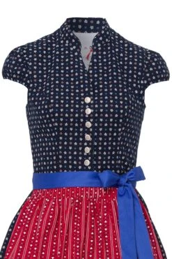 Midi Dirndl 70cm Dunkelblau Rot Susi 001673 -Modegeschäft h moser mididirndl 70er dunkelblau rot susi 001673 3 1200x1200